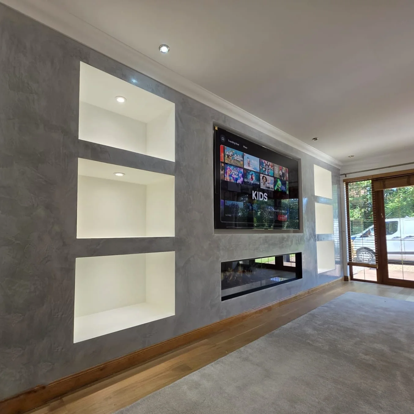 TCS Plastering Services - Luxury Venetian Plaster TV Media Walls in Glasgow Scotland TCS Plastering Services - Luxury Venetian Plaster TV Media Walls in Glasgow Scotland