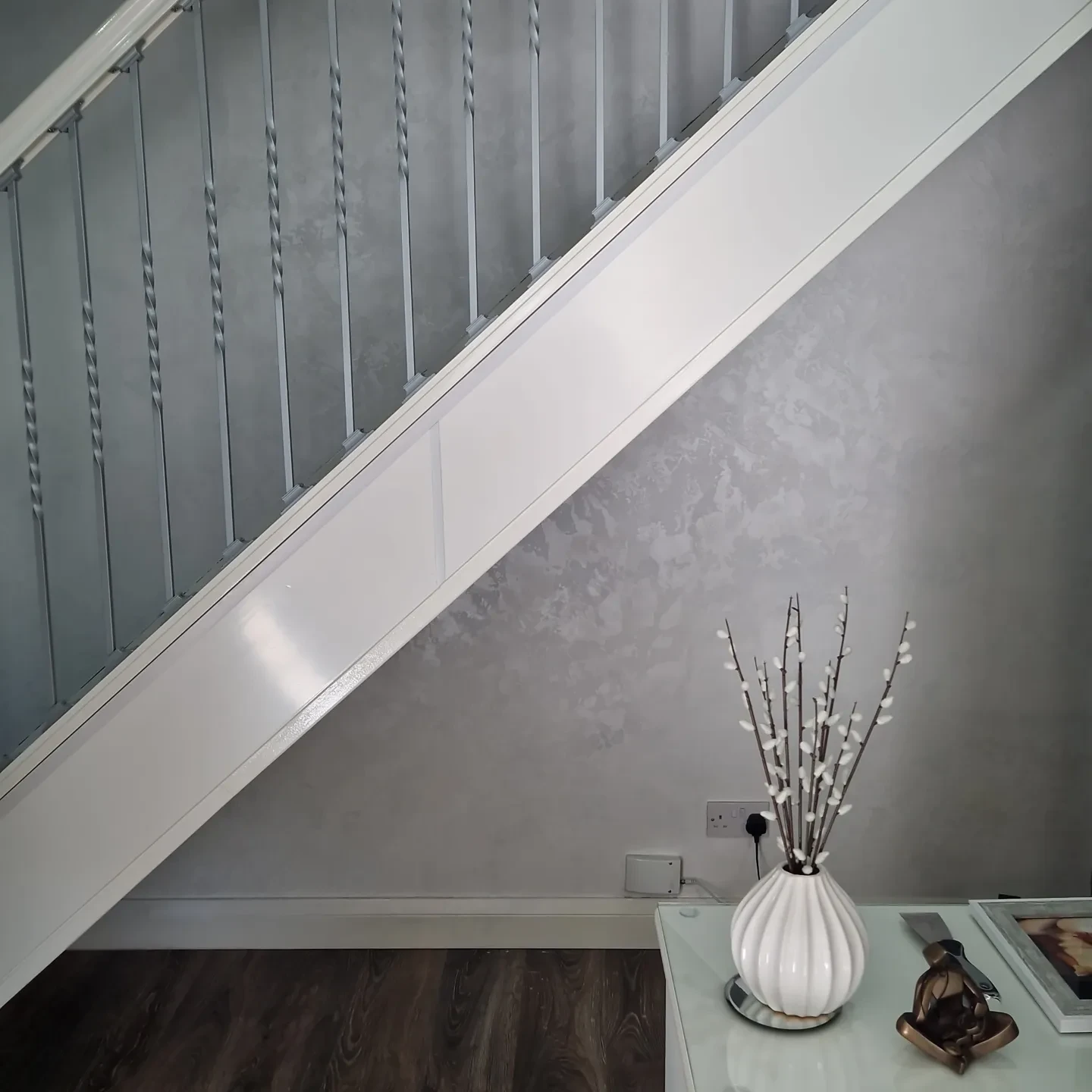 TCS Plastering Services - Venetian Plaster in staircase Glasgow Scotland TCS Plastering Services - Venetian Plaster in staircase Glasgow Scotland