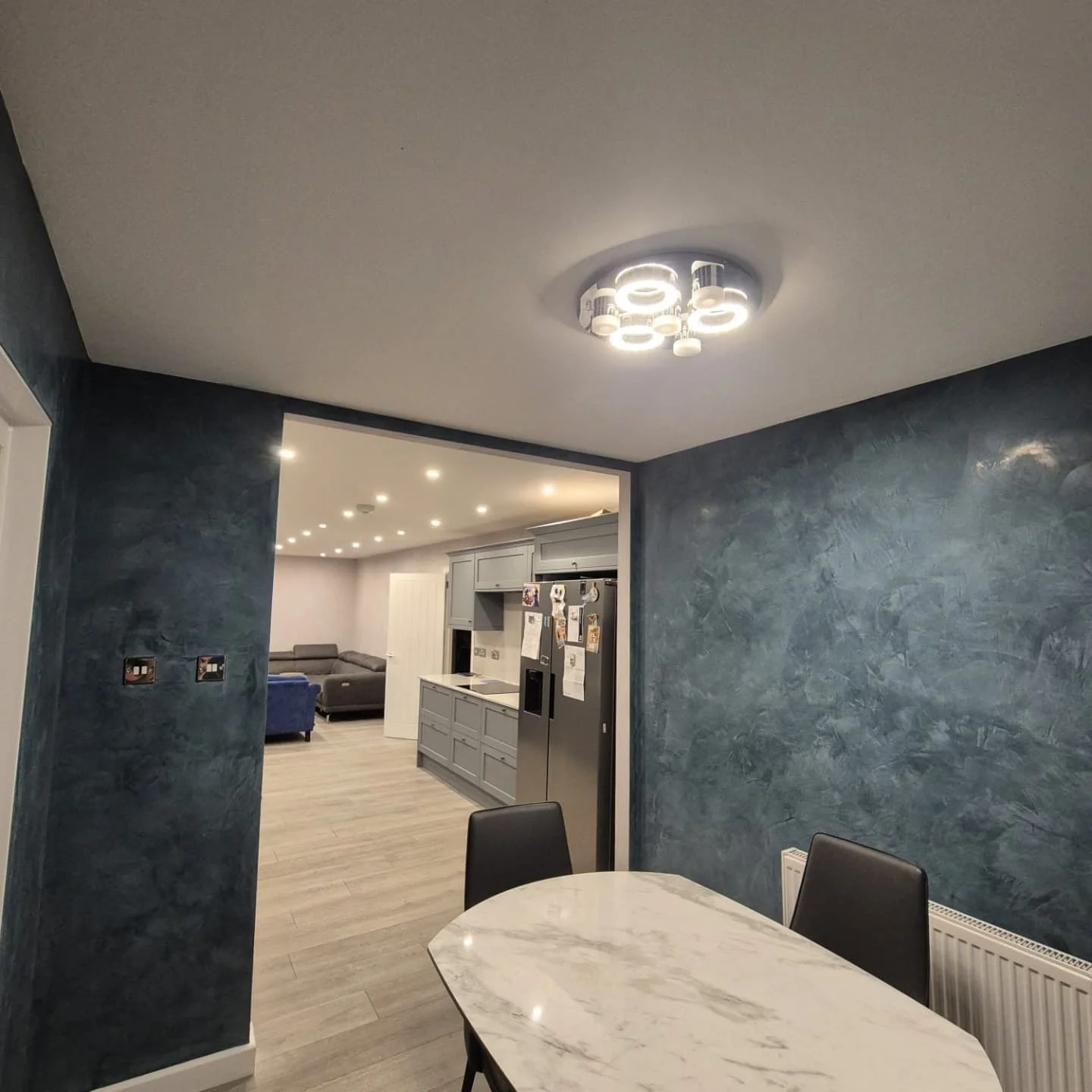 TCS Venetian Plastering Services - Luxury Venetian Polished Plaster Dining Room in Glasgow Scotland TCS Venetian Plastering Services - Luxury Venetian Polished Plaster Dining Room in Glasgow Scotland